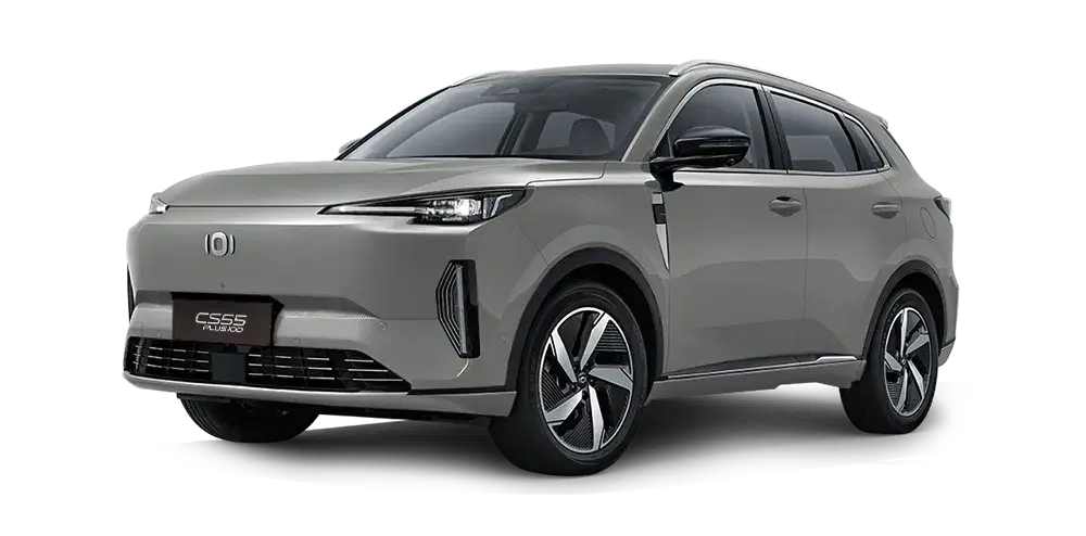 A light grey Changan CS55.